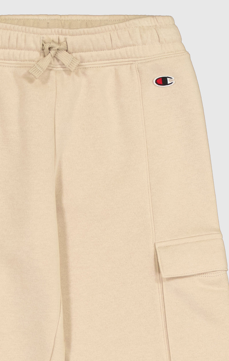 Pantaloni joggers cargo da bambina Grigio Chiaro script shop