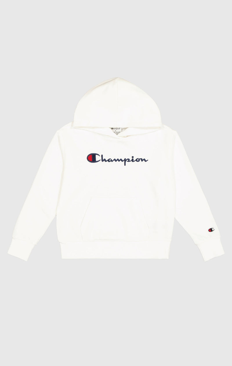 Girls' Ultra-Lightweight Hoodie with Large Embroidered Logo