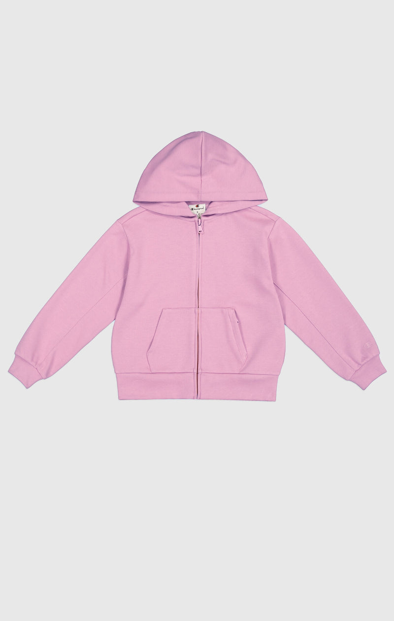 Girls' Hooded Zip Sweatshirt C-Tech Kids Pink c-tech Champion