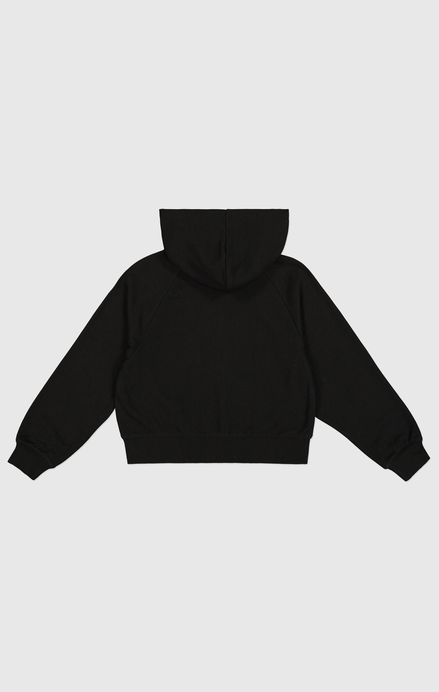 Girls' Lightweight Boxy Icons Full-Zip Hoodie Black icons