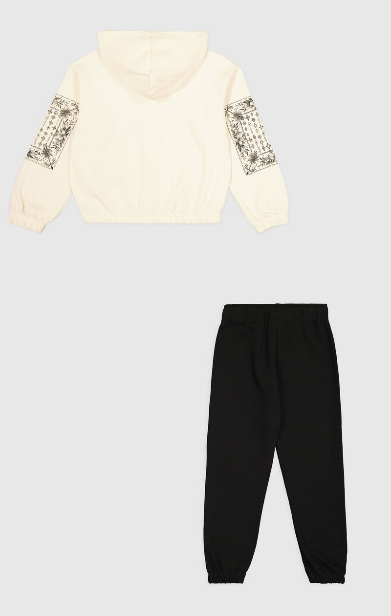 Girls' Hooded Full Zip Sweatsuit