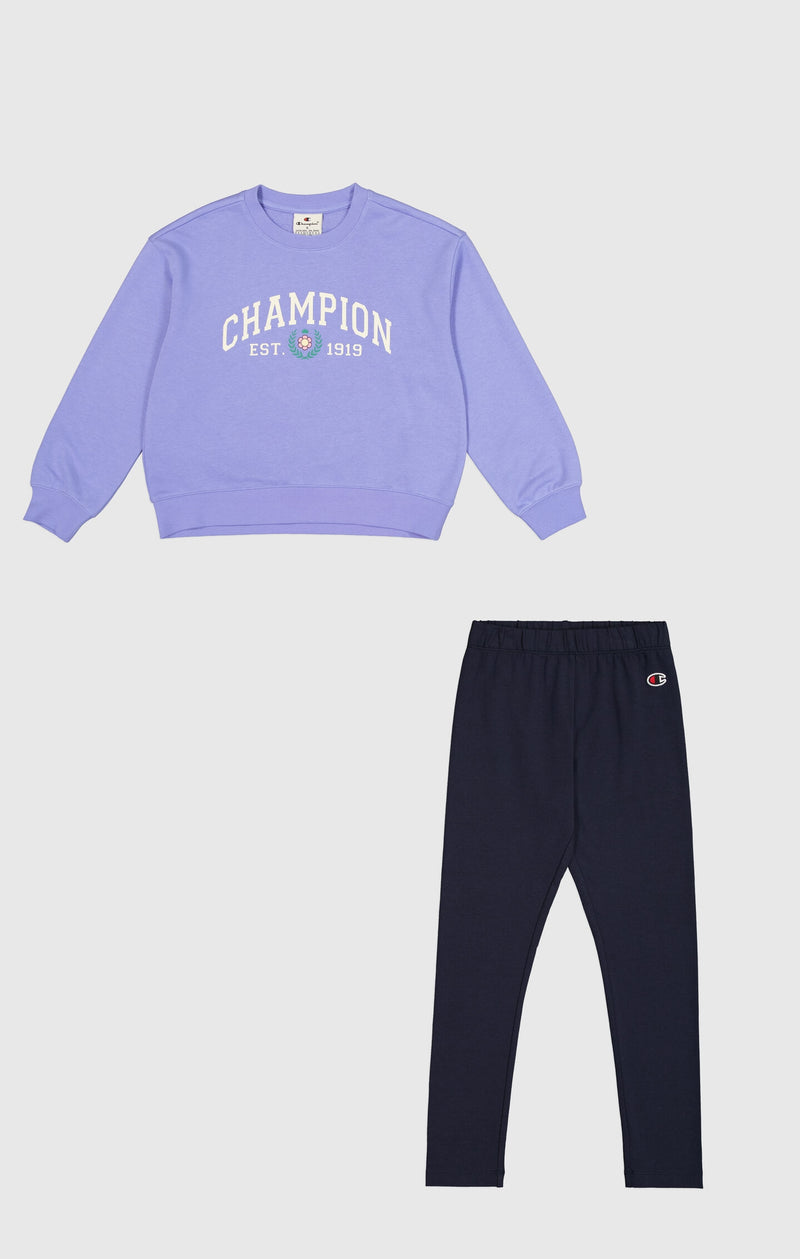 Champion Crewneck Champion Sweater Light Purple Uk Girls' Ultra