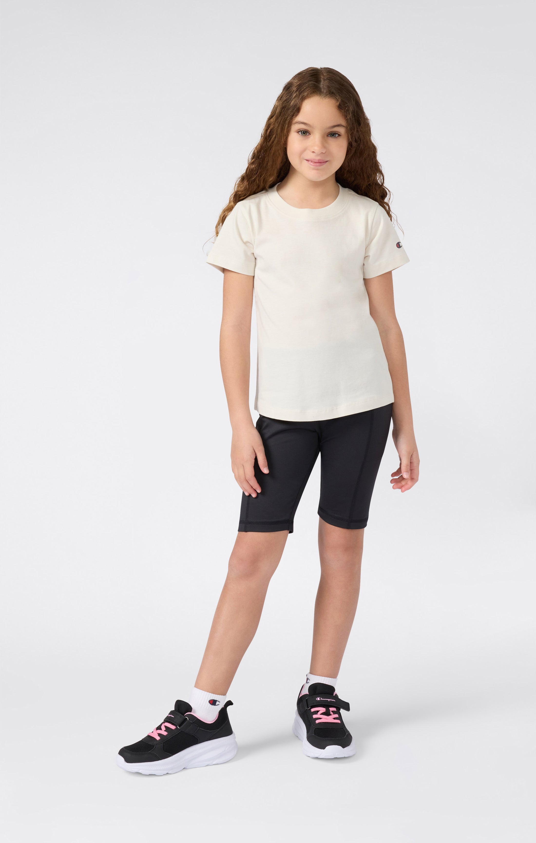Girls' Stretch Fitted Shorts C-Tech