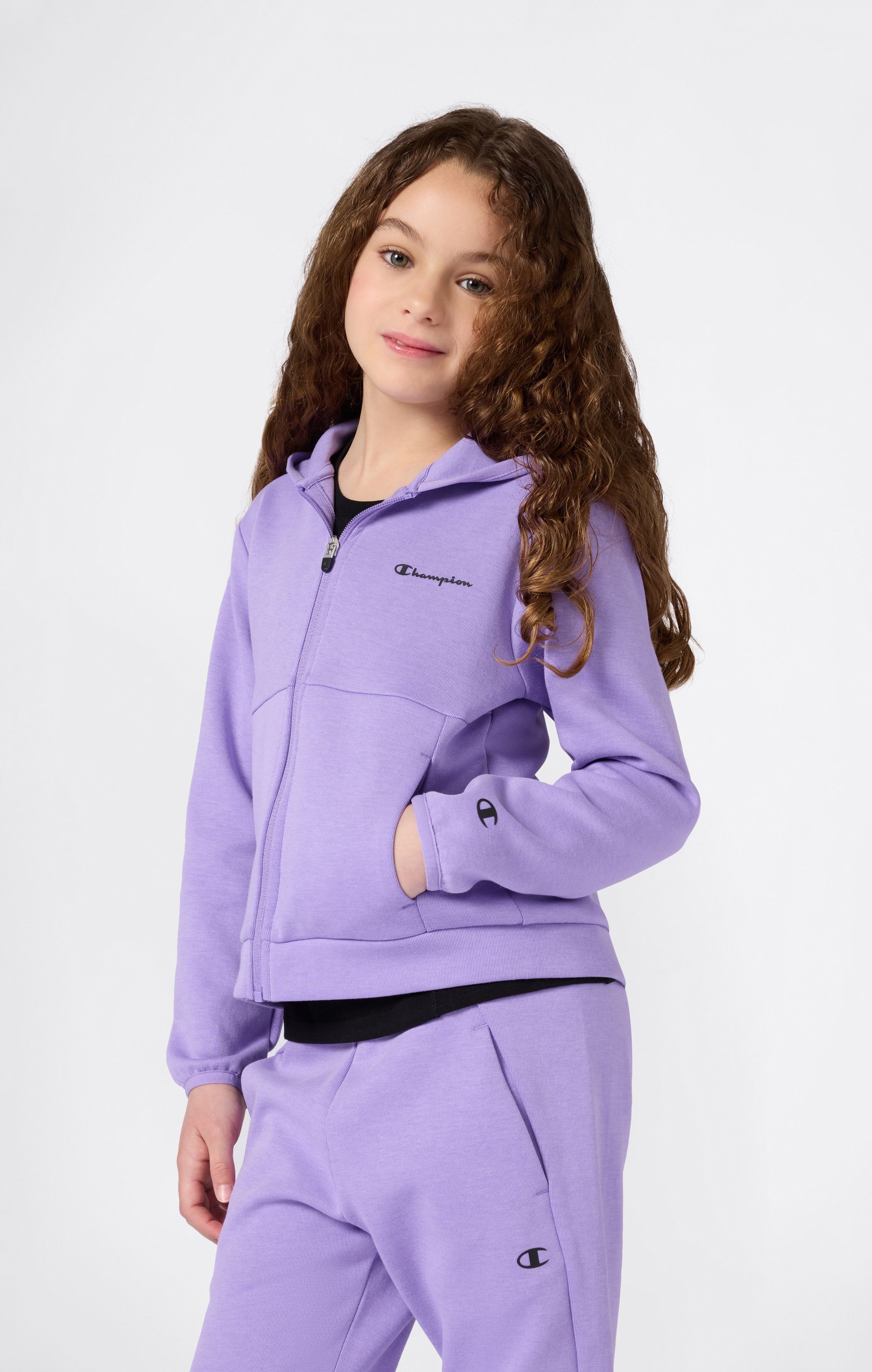 Girls' X Pro Interlock Full Zip Hoodie Sweatshirt C-Tech