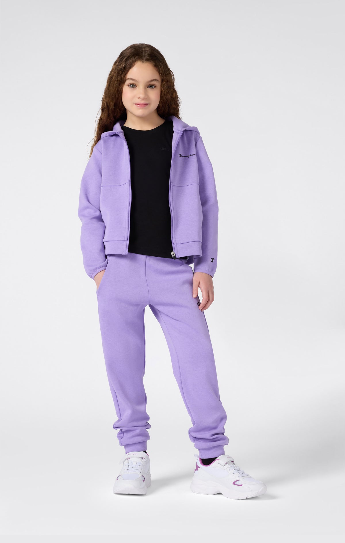 Girls' X Pro Interlock Full Zip Hoodie Sweatshirt C-Tech lilac c-tech ...