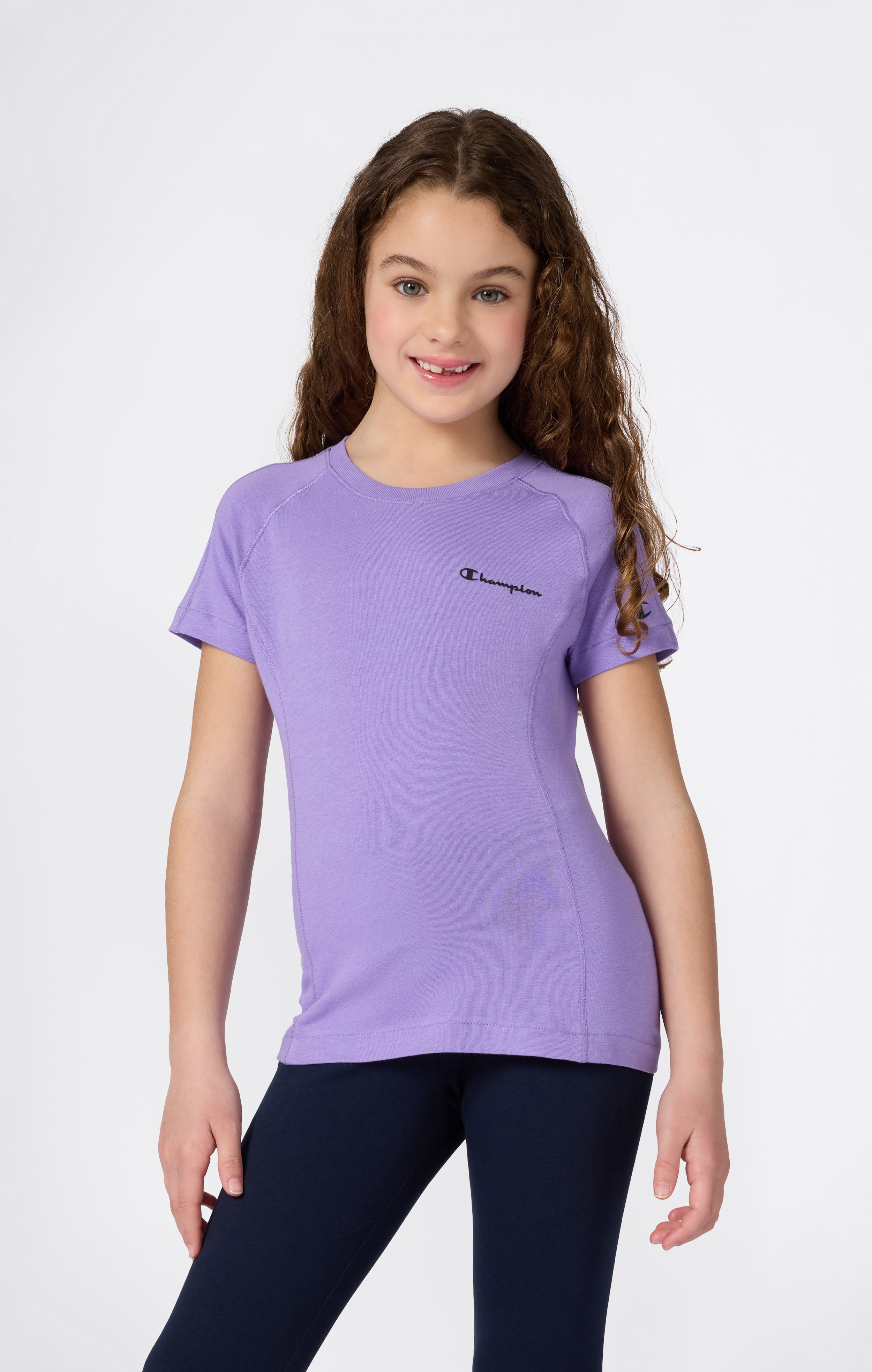 Camiseta Niña En Jersey Stretch Algodón C-Tech