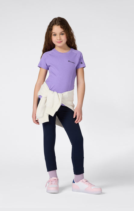 T-shirt Bambina In Jersey Elasticizzato Cotone C-Tech
