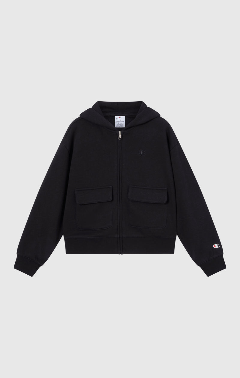 Sweat À Capuche Zippé Intégral À Intérieur Gratté Icons Fille