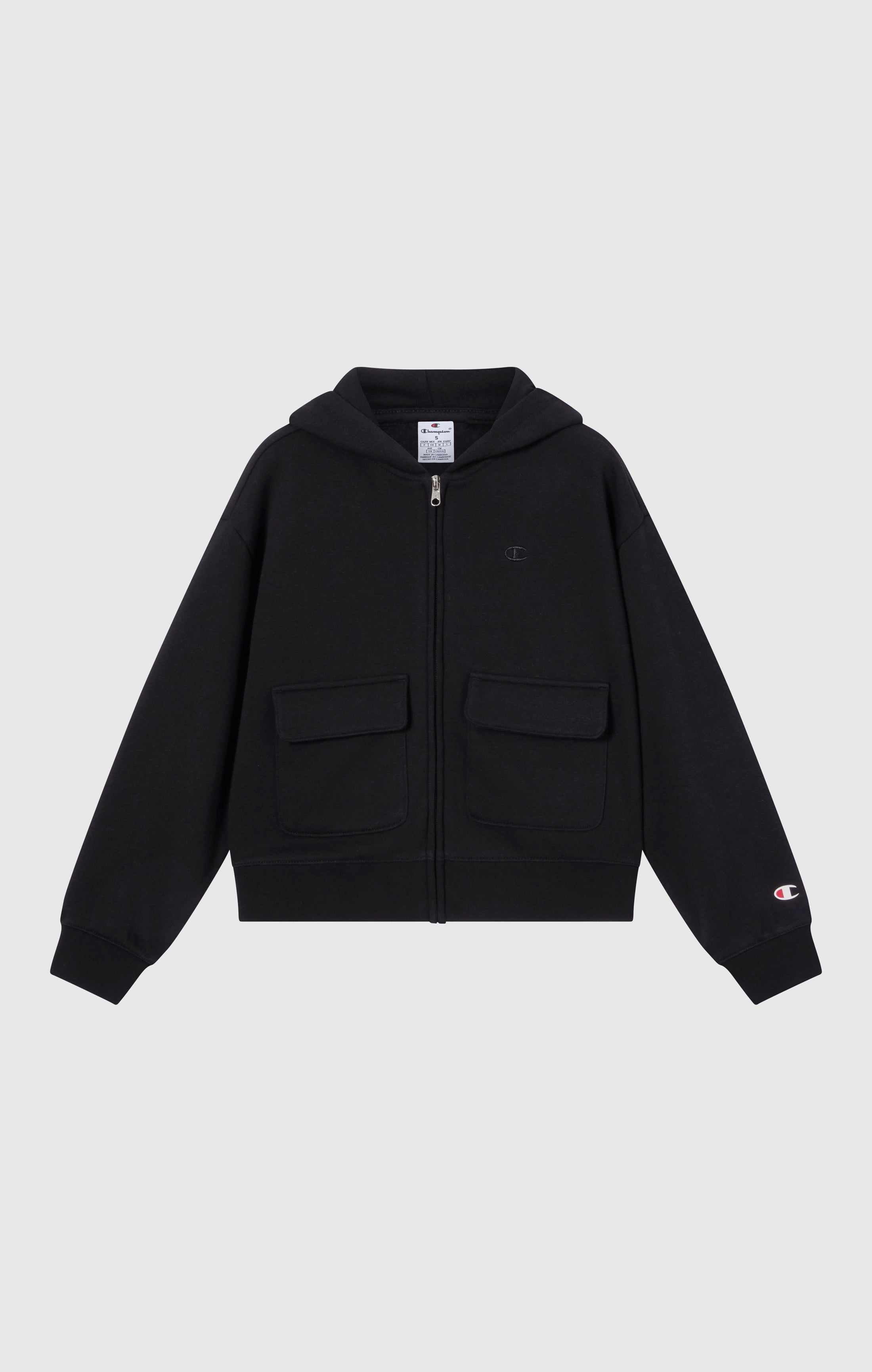 Sweat À Capuche Zippé Intégral À Intérieur Gratté Icons Fille