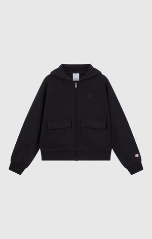 Sweat À Capuche Zippé Intégral À Intérieur Gratté Icons Fille