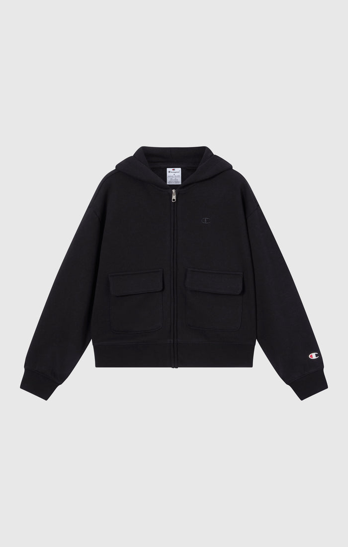 Sweat À Capuche Zippé Intégral À Intérieur Gratté Icons Fille