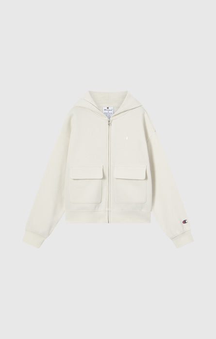 Girls’ Hooded Full Zip Fleece Sweatshirt Icons