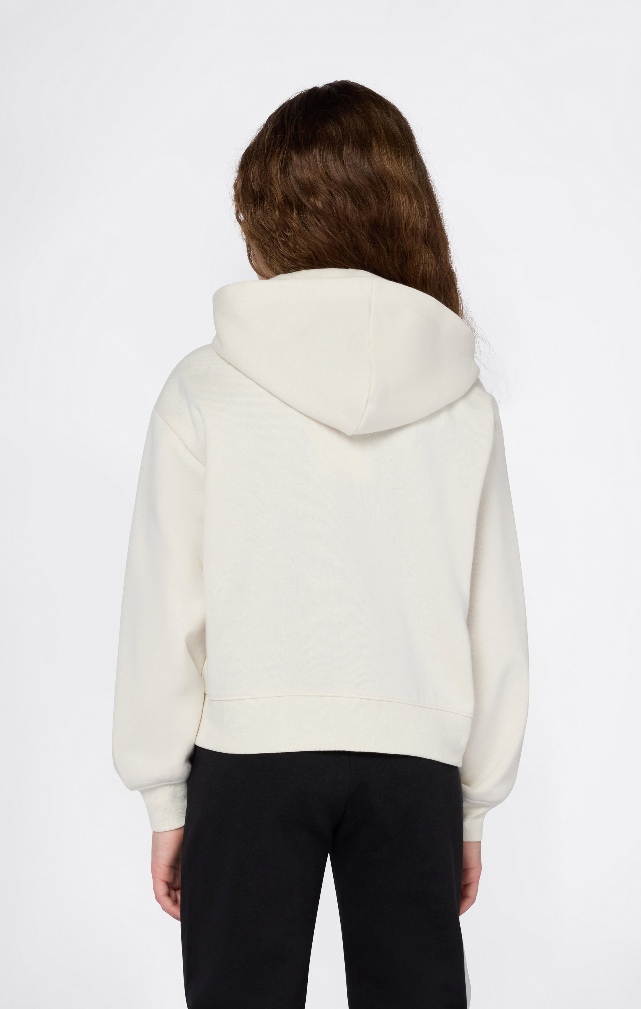 Girls’ Hooded Full Zip Fleece Sweatshirt Icons
