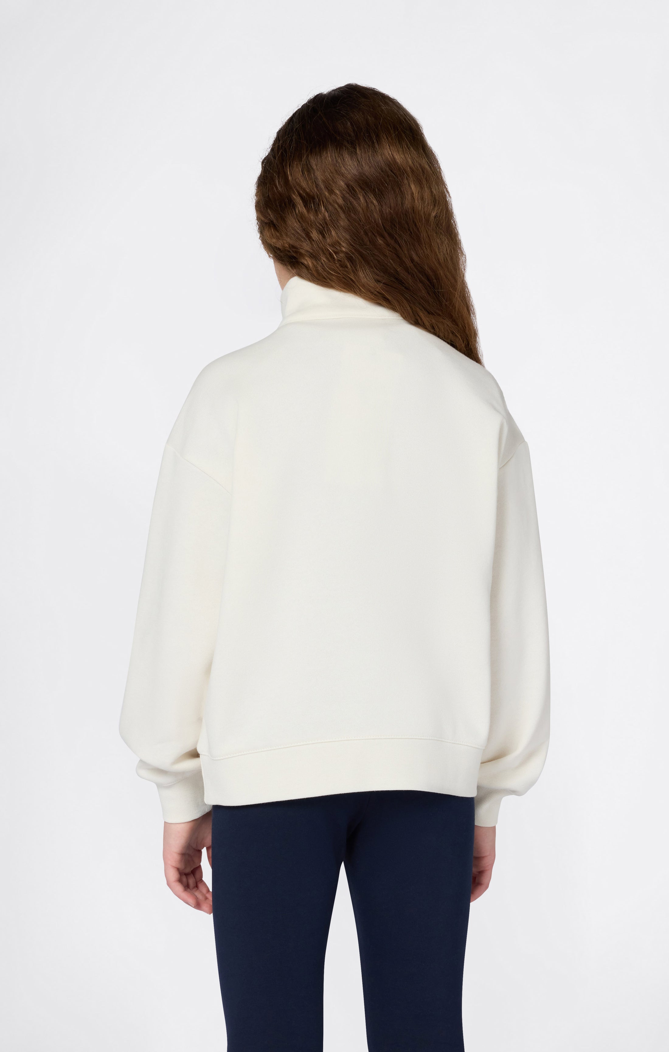 Sweat Demi-Zip À Intérieur Gratté Icons Fille