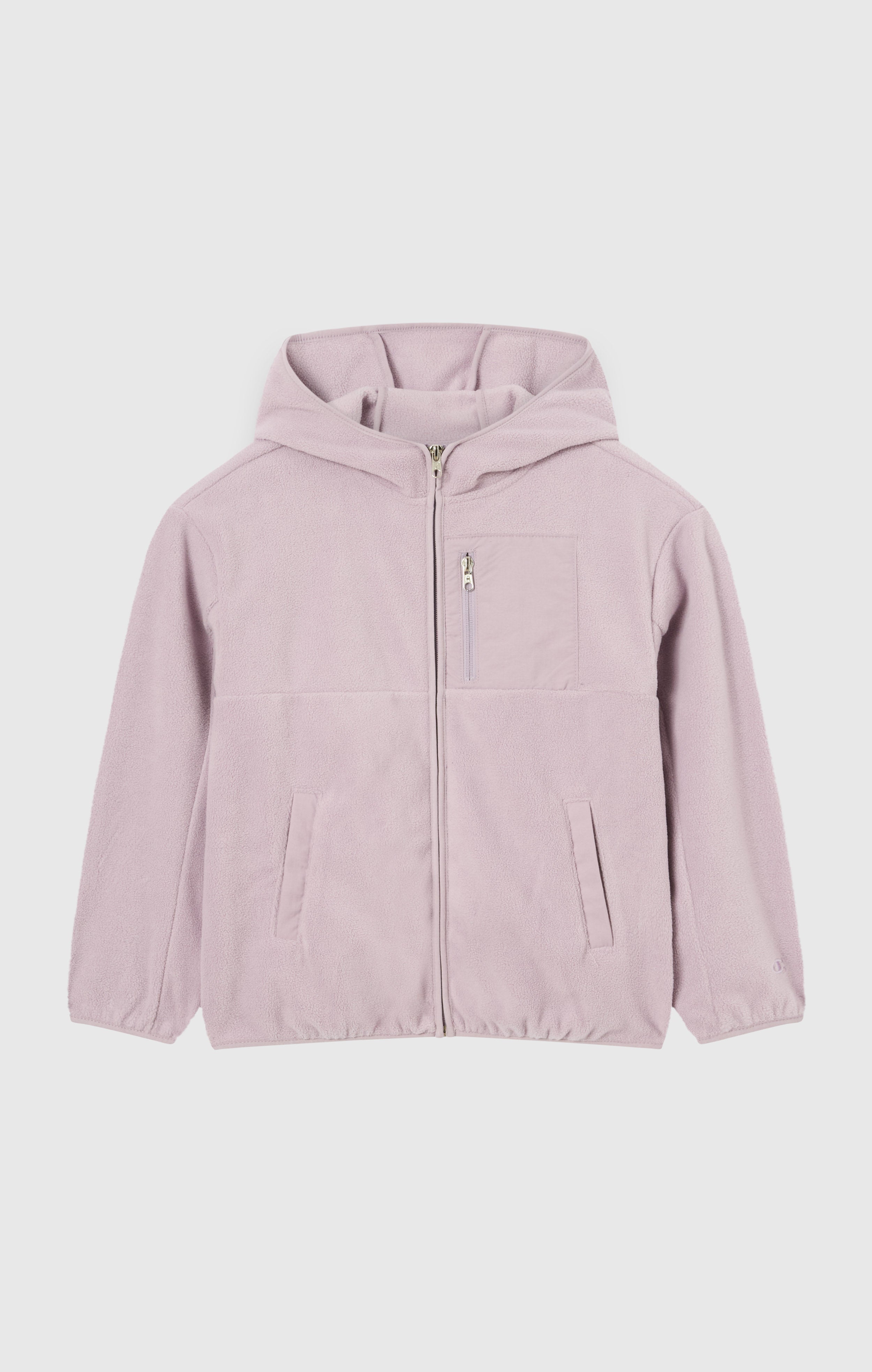 Girls' Full Zip Fleece Polar Hoodie Icons