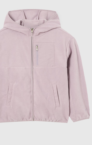 Sweat Polaire Zippé Intégral À Capuche Icons Fille