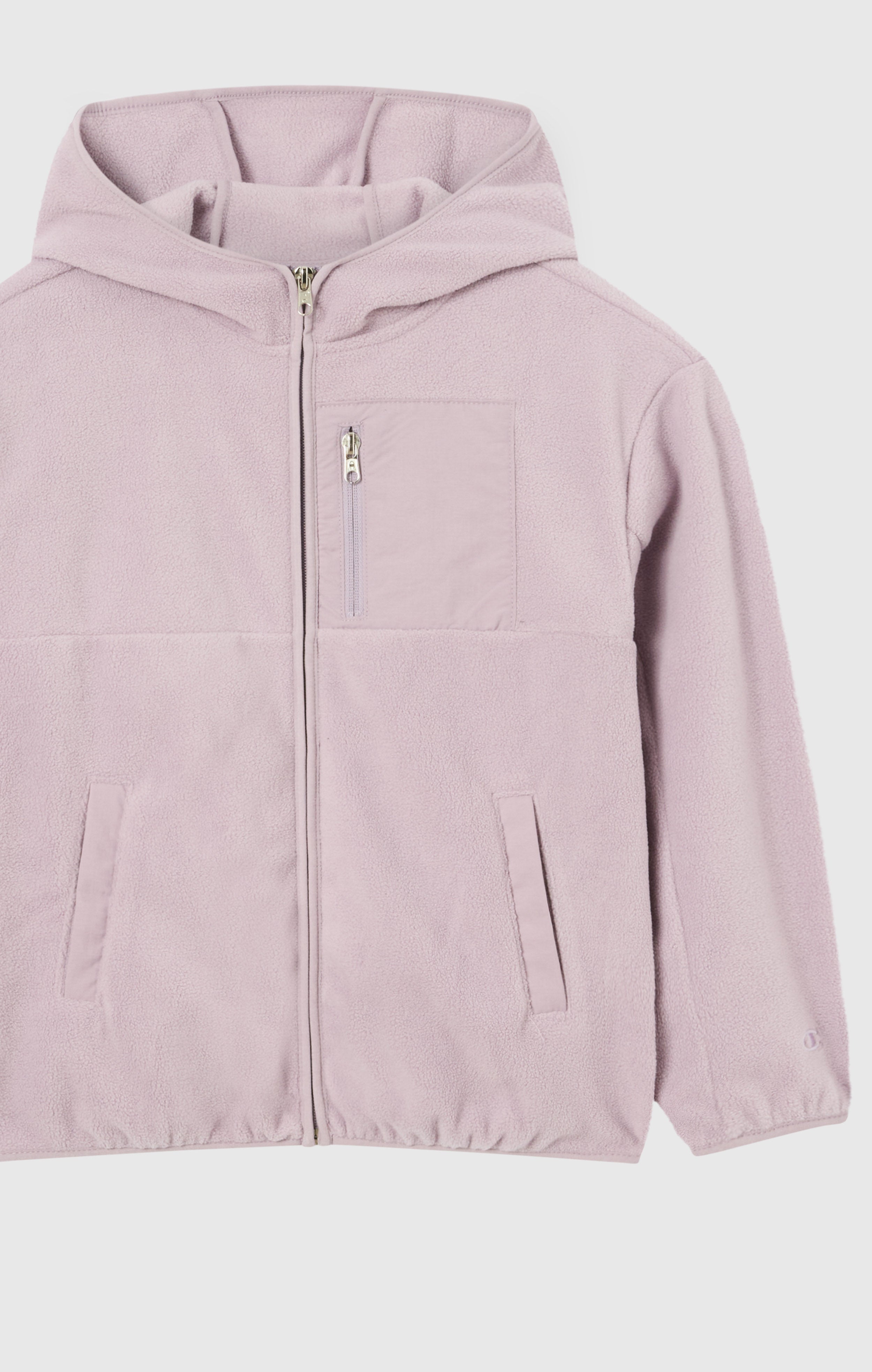Girls' Full Zip Fleece Polar Hoodie Icons
