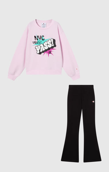 Girls' Fleece Sweatsuit with Graphic