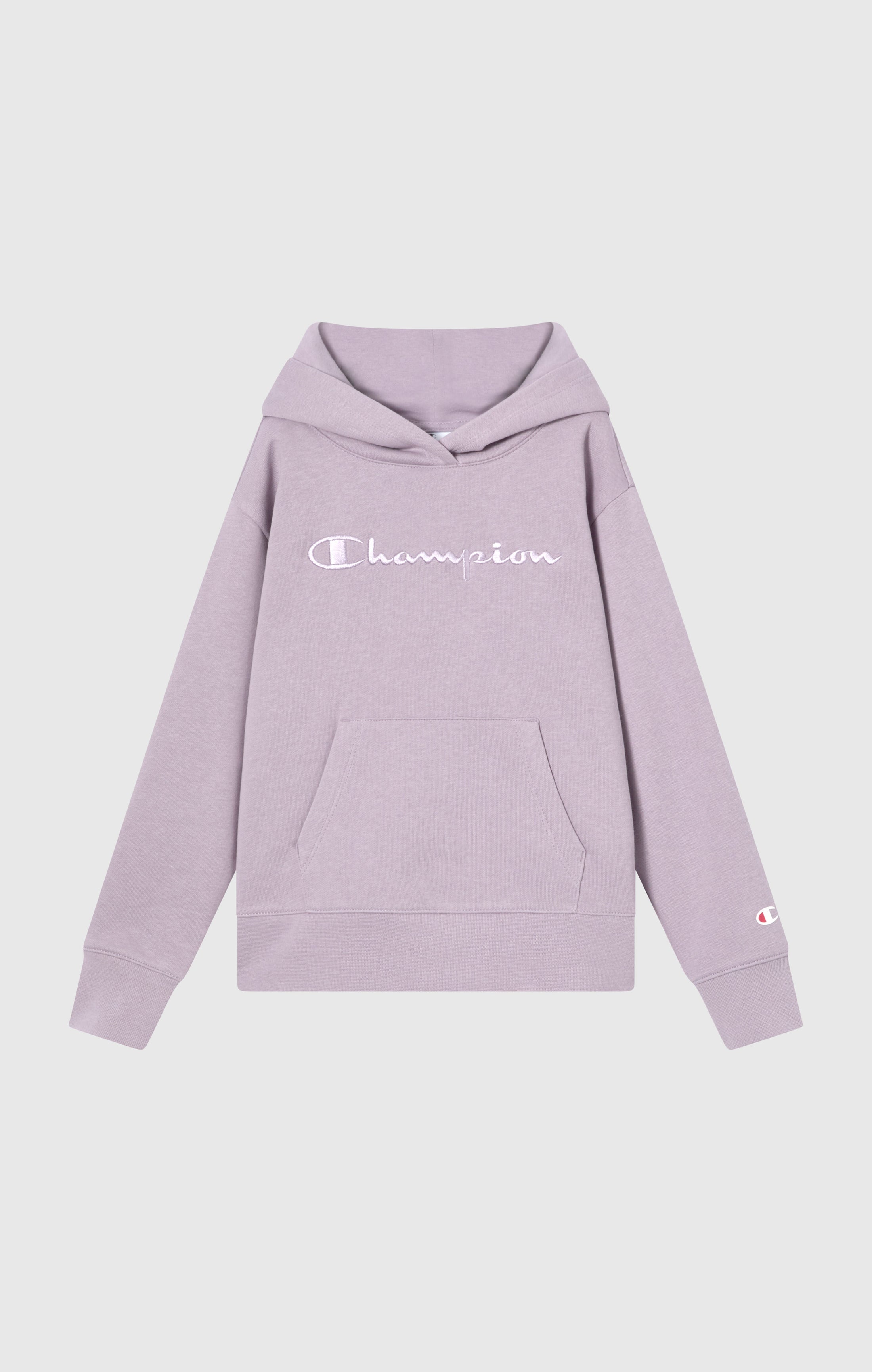 Kapuzenpullover Mit Angerautem Innenmaterial Und Großem Gesticktem Logo Icons Mädchen