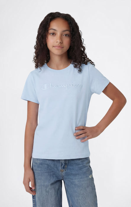 Girls' Crewneck T-shirt Slim Fit Icons