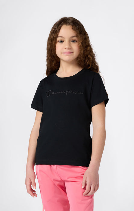 Girls' Crewneck T-shirt Slim Fit Icons