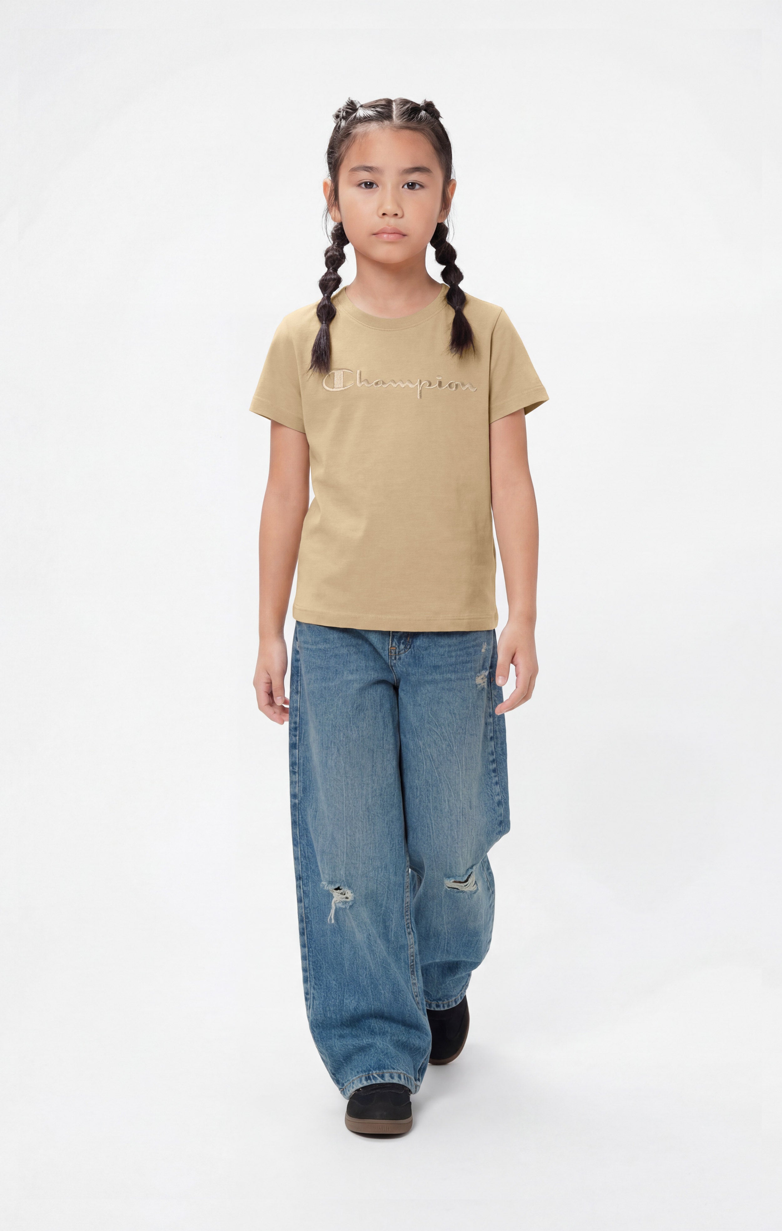 Mädchen Slim Fit Rundhals T-Shirt Icons