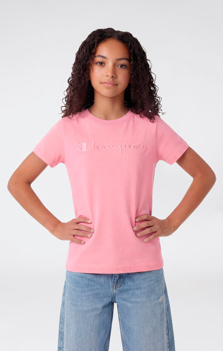 Girls' Crewneck T-shirt Slim Fit Icons