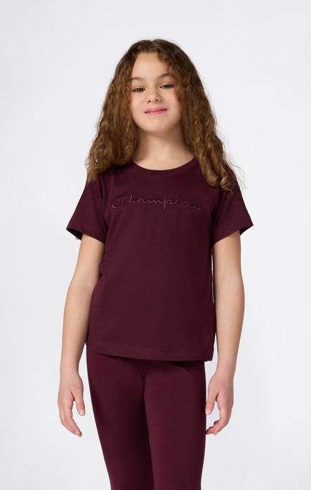 Girls' Crewneck T-shirt Slim Fit Icons