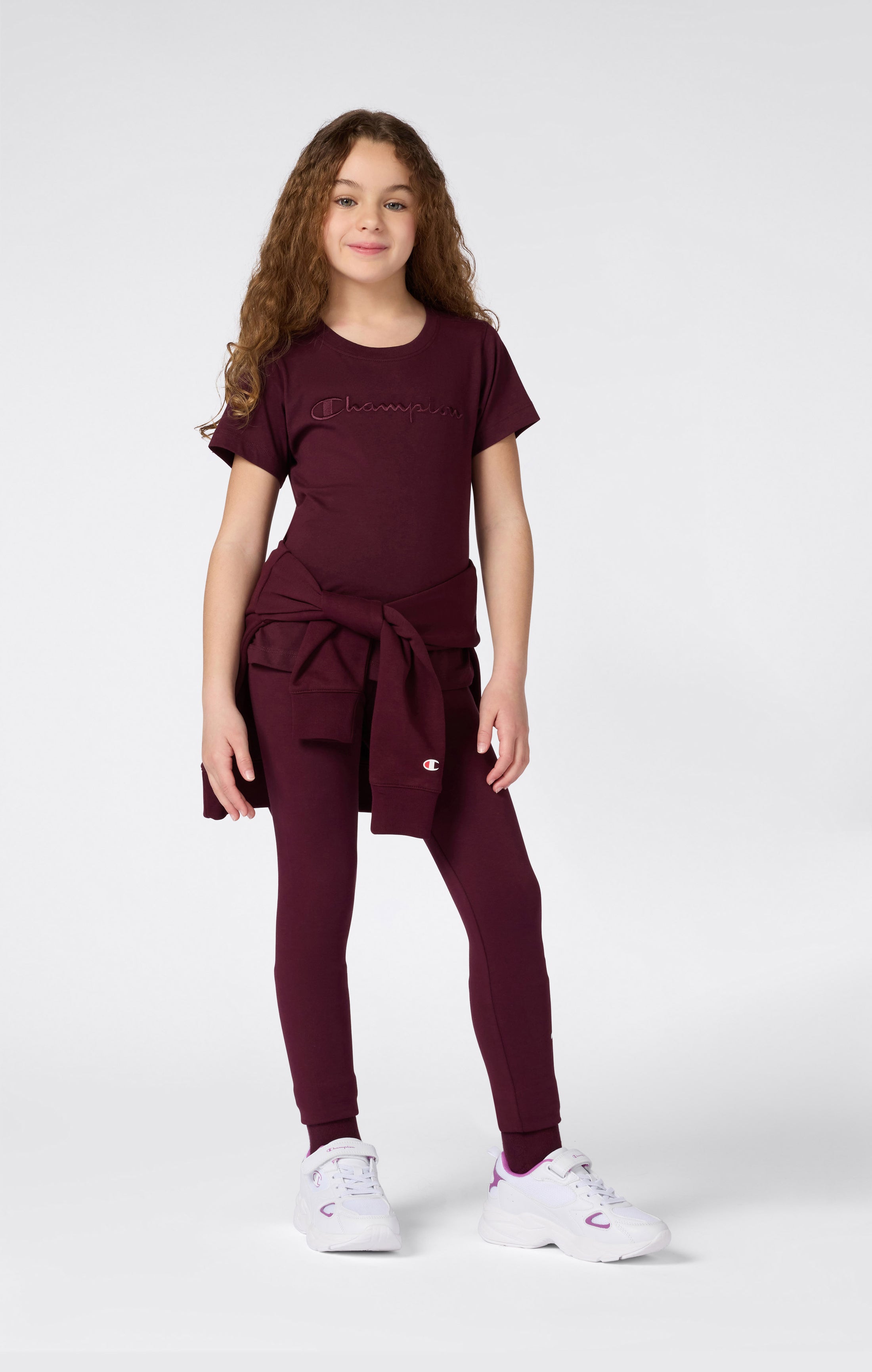 Girls' Crewneck T-shirt Slim Fit Icons