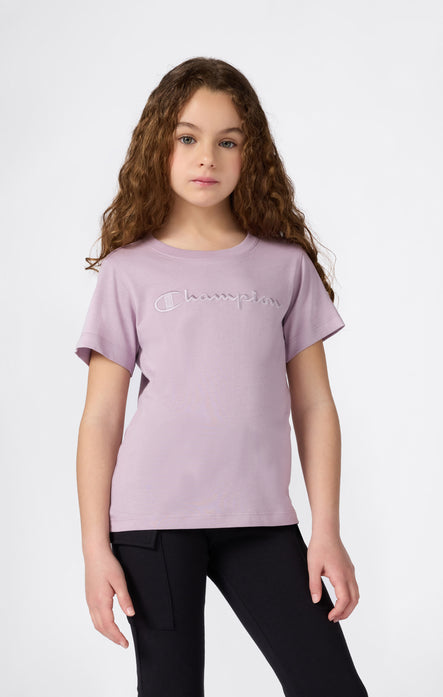 Girls' Crewneck T-shirt Slim Fit Icons