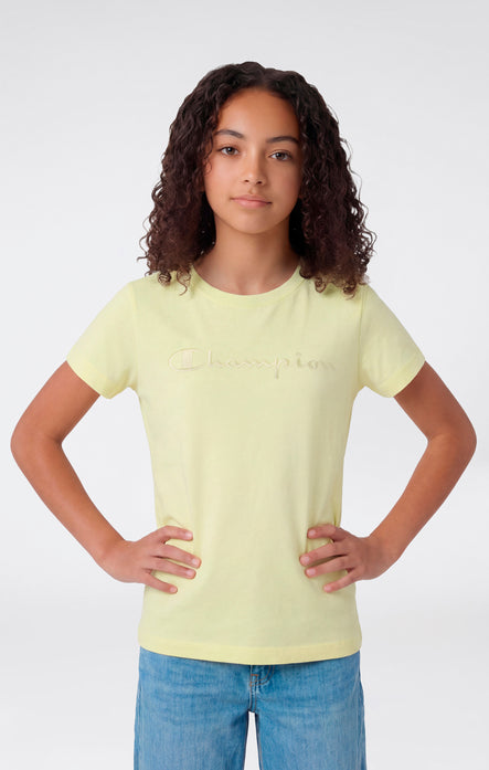 Girls' Crewneck T-shirt Slim Fit Icons