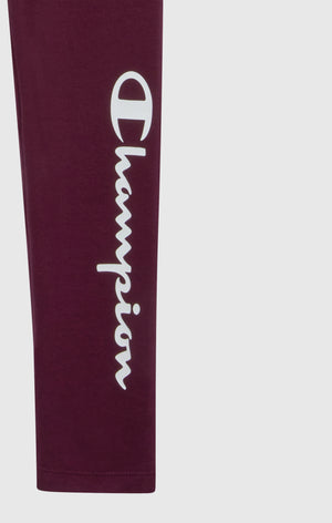 Leggings con Interior Afelpado para Niña con Logo Script