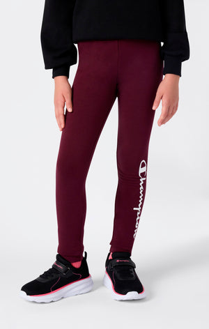 Leggings con Interior Afelpado para Niña con Logo Script