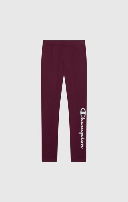 Girls' Fleece Leggings Script Logo