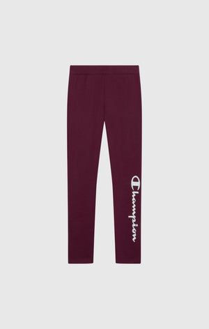 Leggings con Interior Afelpado para Niña con Logo Script