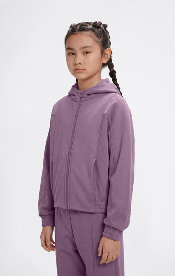 C-Tech Mädchen Full-Zip Kapuzen-Sweatshirt