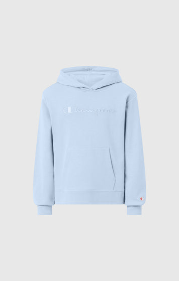 Leichter Hoodie mit Tonalem Gesticktem Maxi-Logo für Mädchen Icons