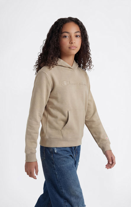 Leichter Hoodie mit Tonalem Gesticktem Maxi-Logo für Mädchen Icons