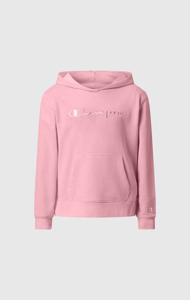 Sweat à Capuche Léger avec Maxi Logo Ton sur Ton Brodé pour Fille Icons