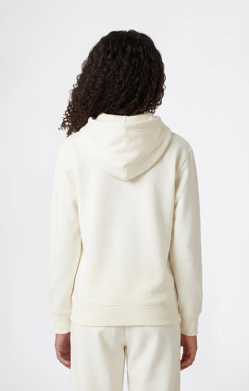 Girls’ Lightweight Hooded Sweatshirt with Tonal Embroidered Maxi Logo Icons