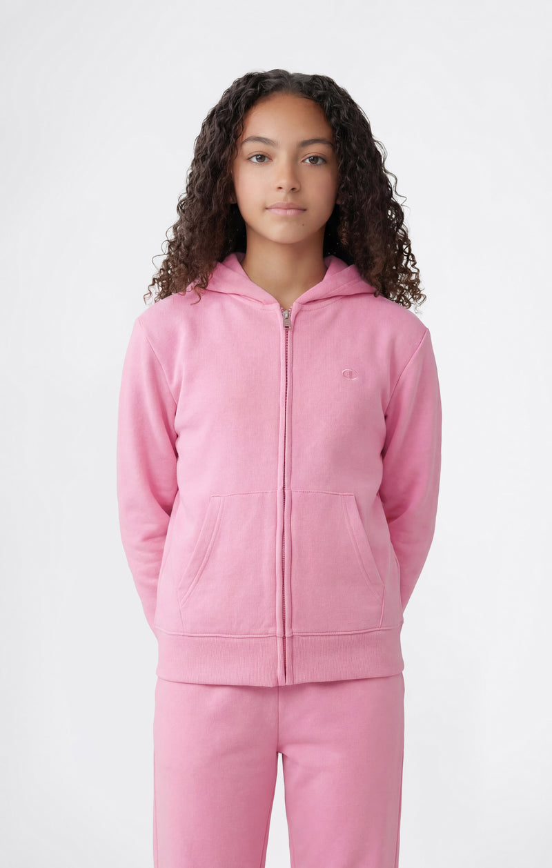 Girls’ Lightweight Full Zip Hooded Sweatshirt Icons