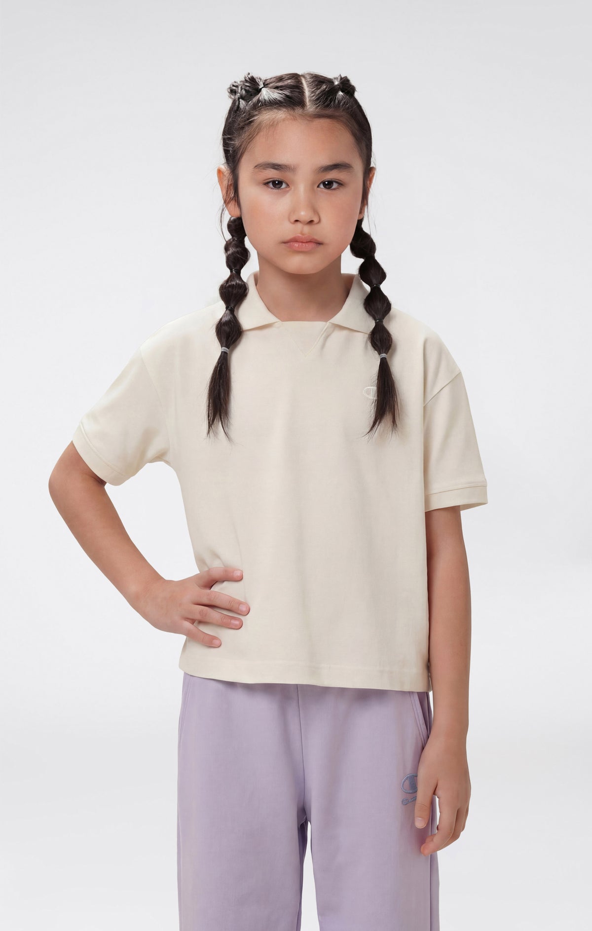 Polo in Jersey Leggero da Bambina Icons