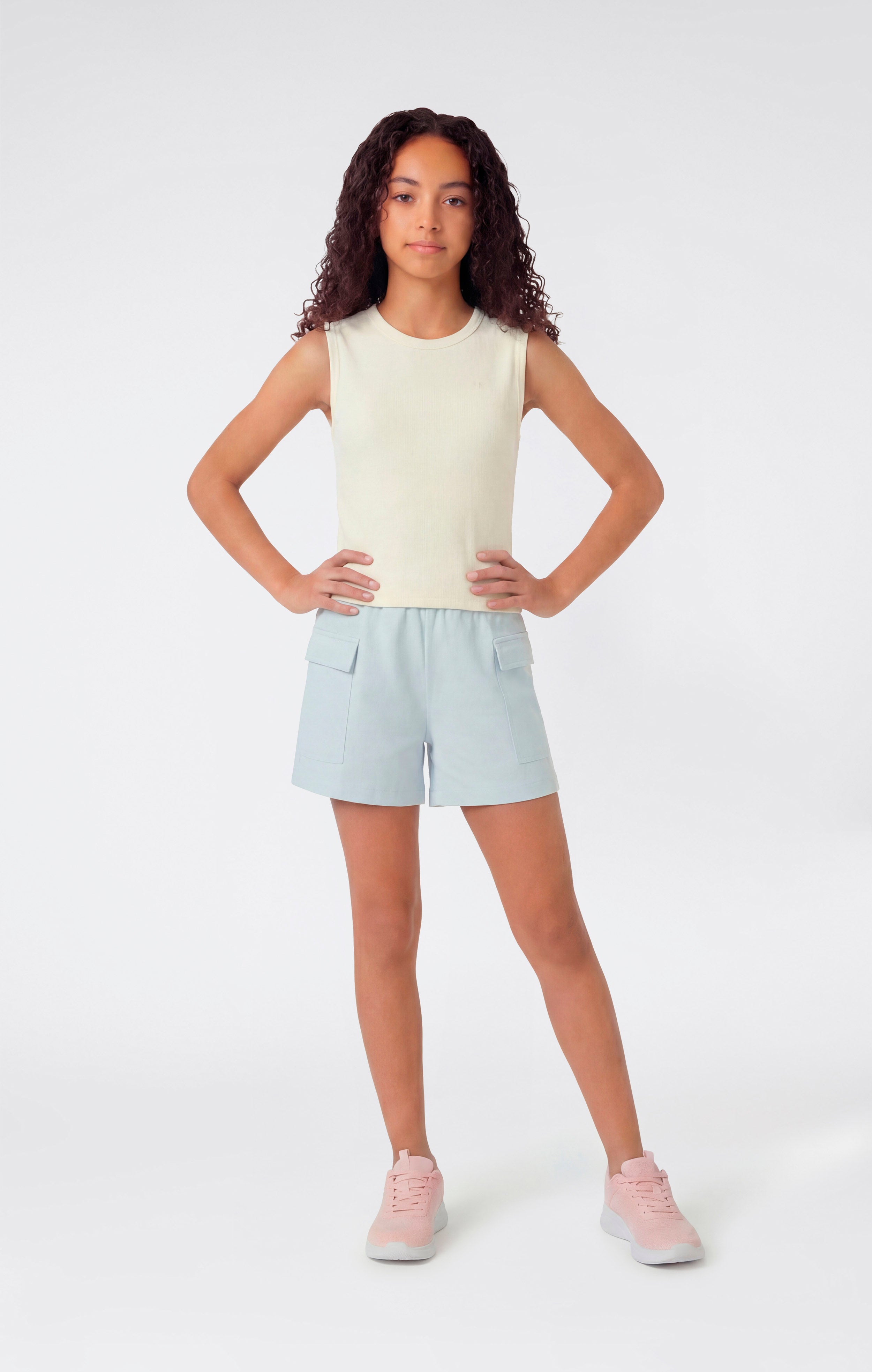 Girls’ Stretch Rib Tank Top Icons