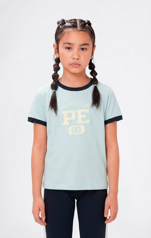 Mädchen T-Shirt mit Grafik Icons