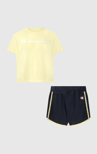 Conjunto de Camiseta y Pantalón Corto para Niña Icons