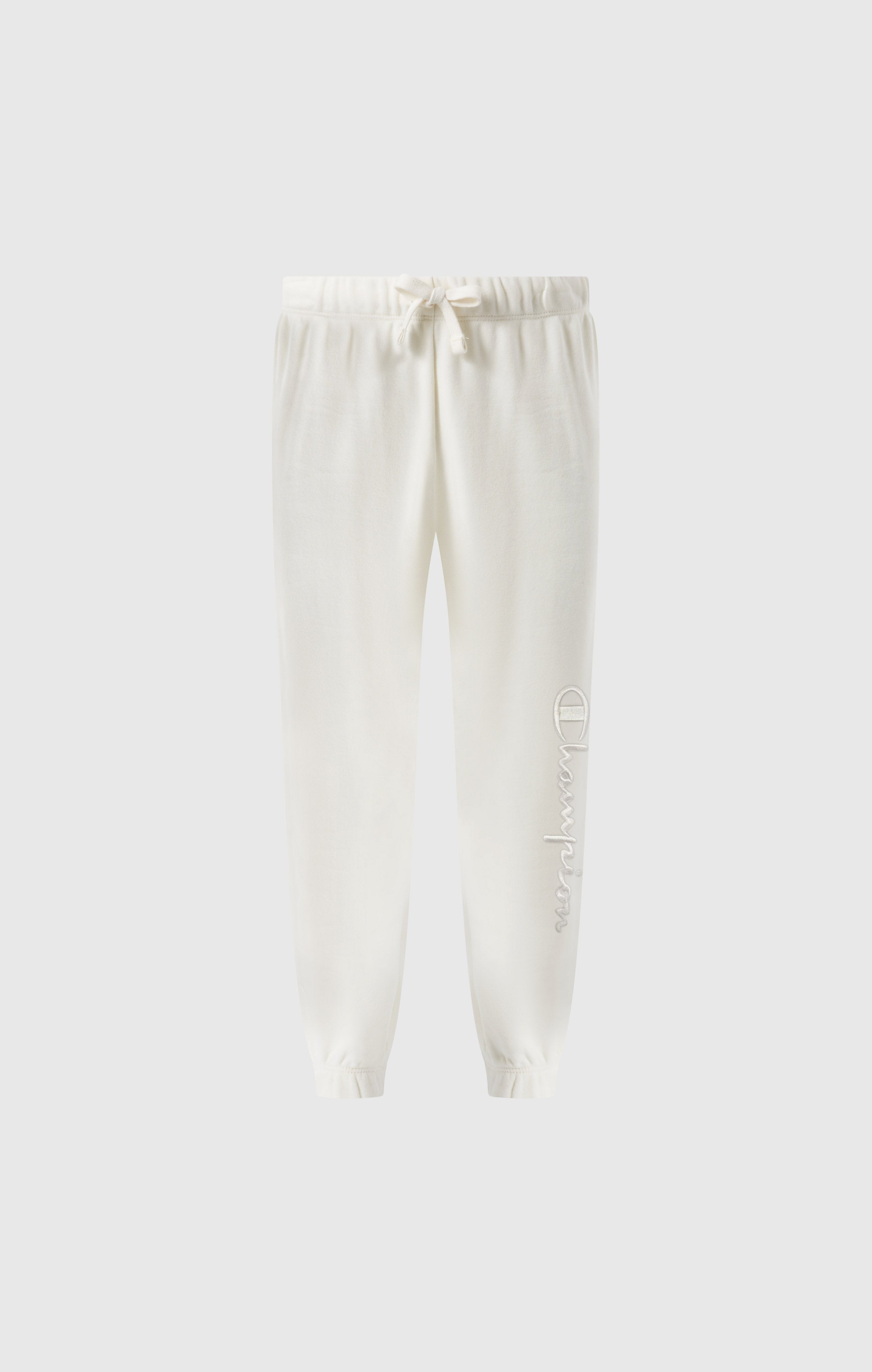 Girls’ Elastic Cuff Pants With Embroidered Logo