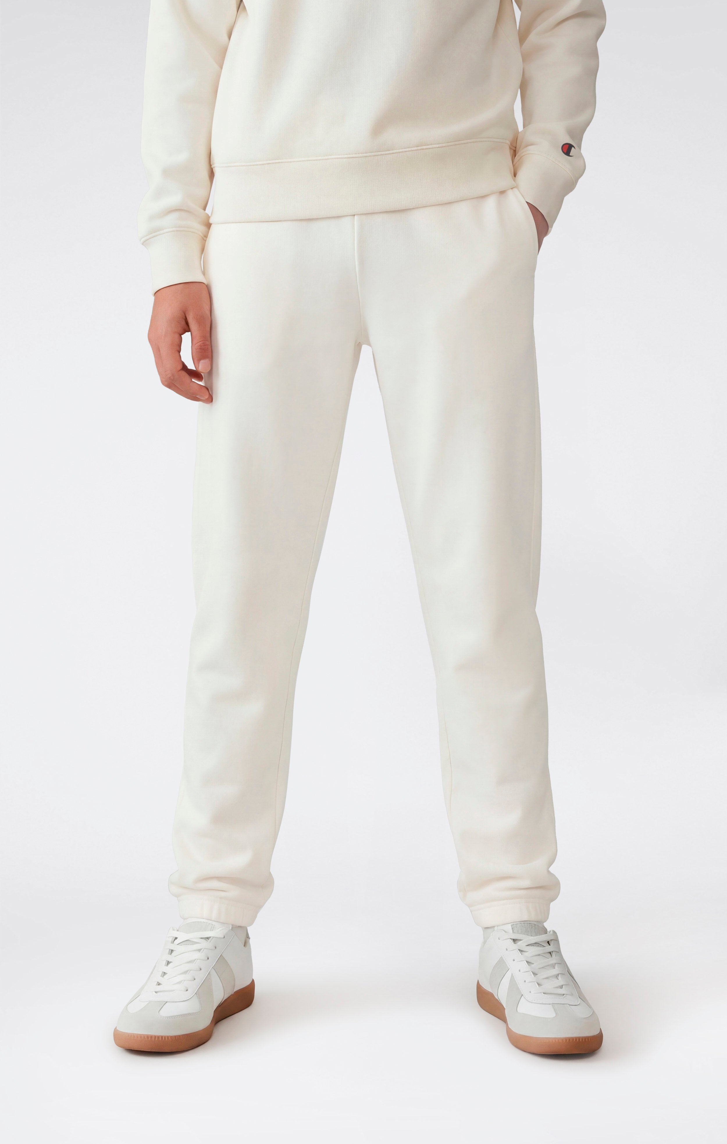 Girls’ Elastic Cuff Pants With Embroidered Logo