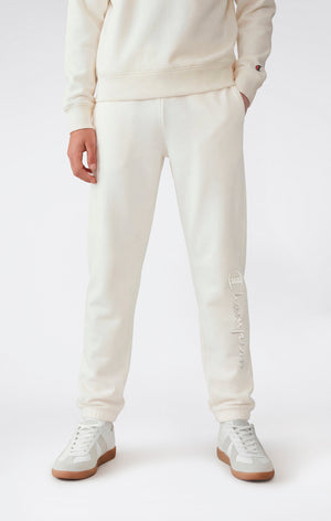 Girls’ Elastic Cuff Pants With Embroidered Logo