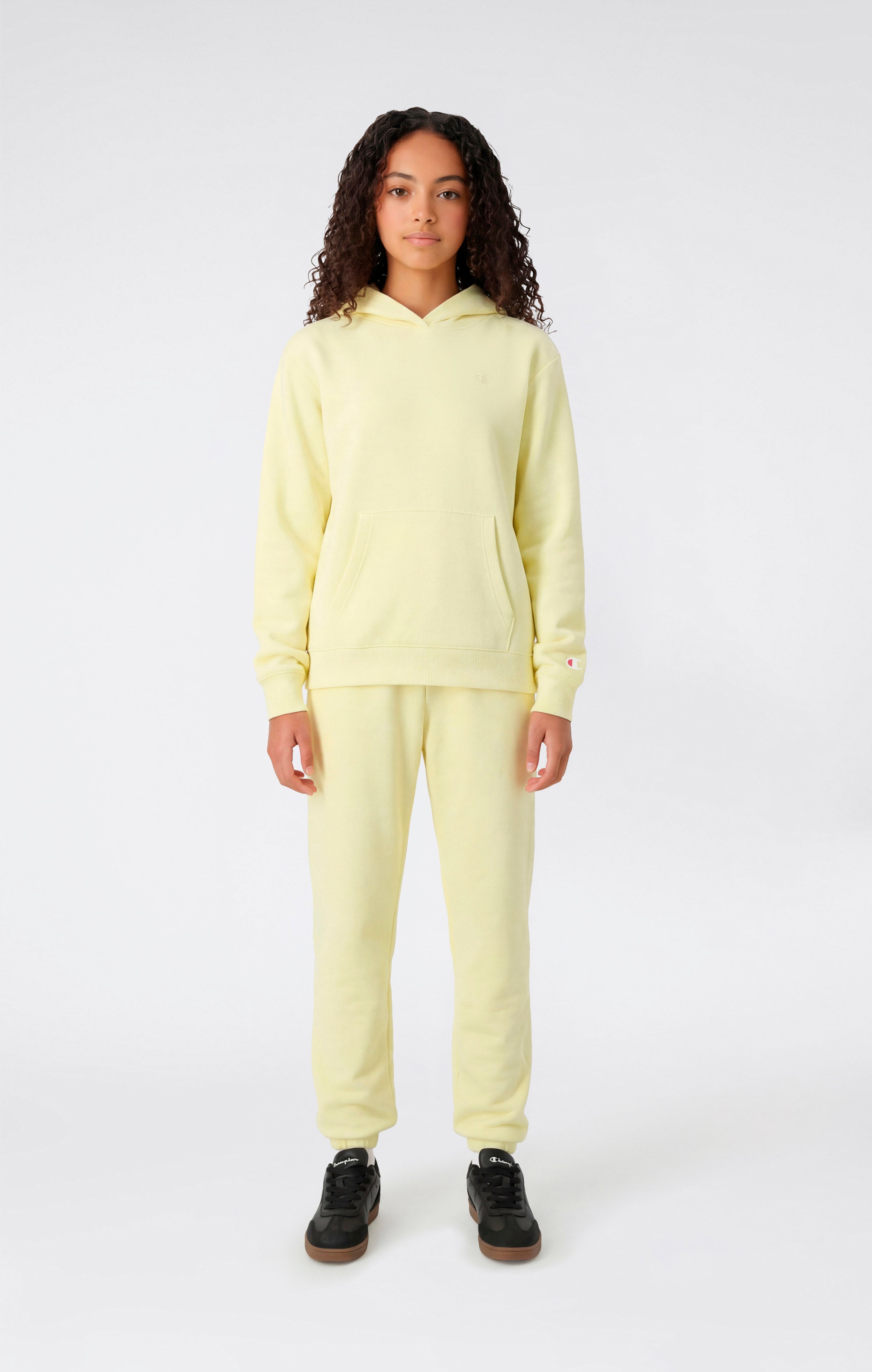 Girls’ Elastic Cuff Pants With Embroidered Logo