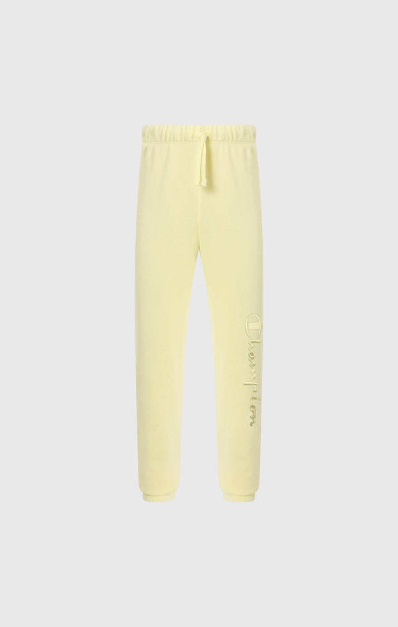 Girls’ Elastic Cuff Pants With Embroidered Logo